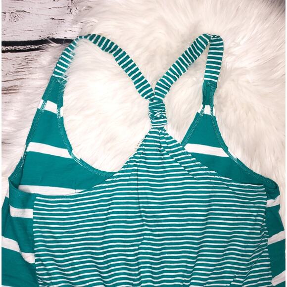 Roxy Silver Strand Racer Back Tank Top Aqua Blue - Picture 3 of 6